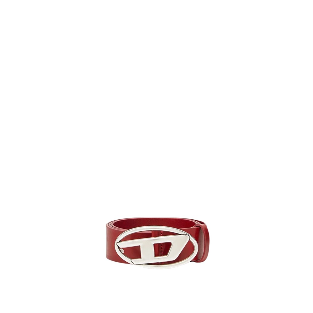 Ceinture Rouge avec Logo Ovale Diesel Femme Miinto