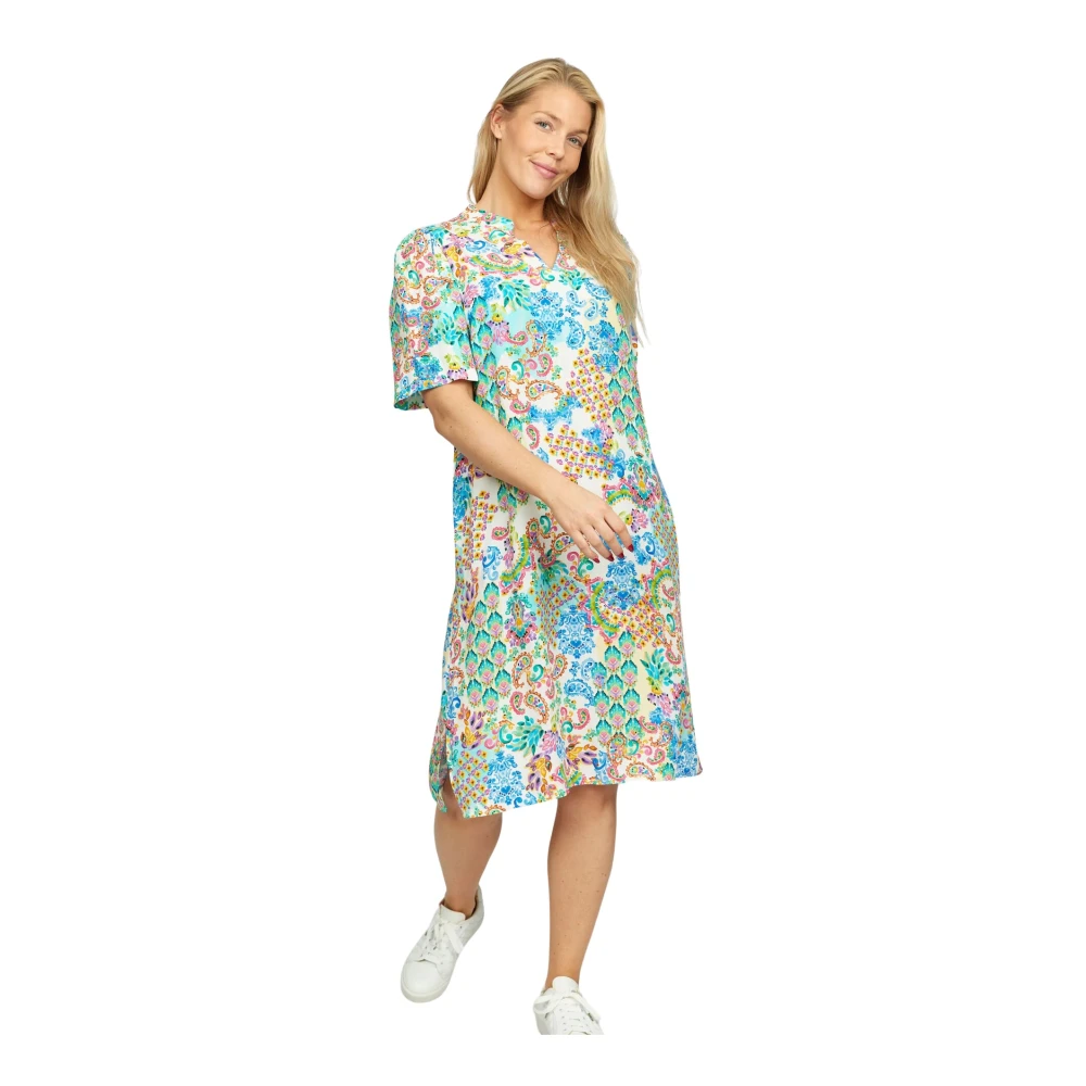 2-Biz Kleurrijke Jurk Selida.Hs24 Multi Multicolor Dames