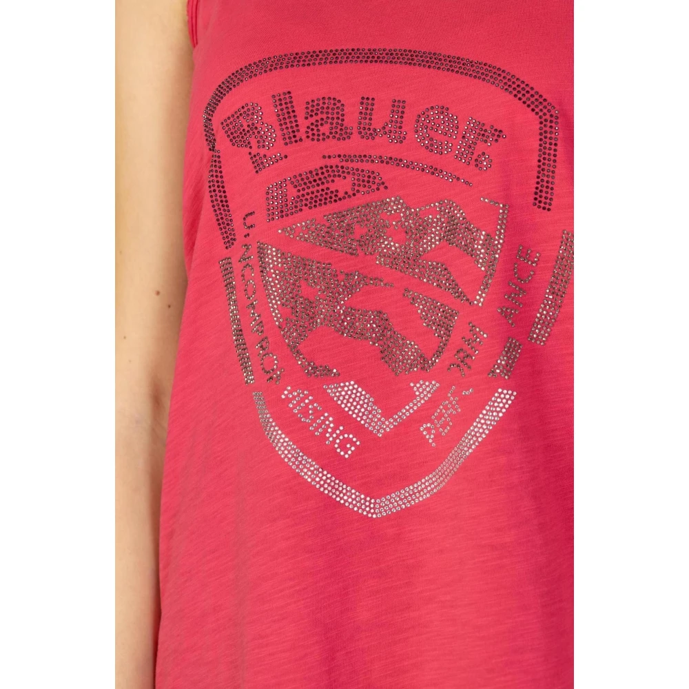 Blauer Lichtgewicht tanktop voor vrouwen Red Dames