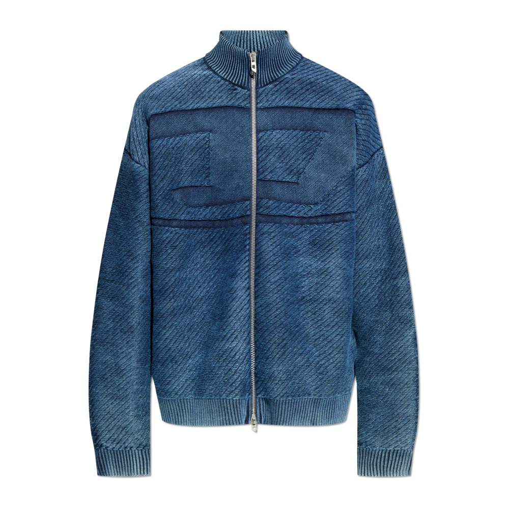 Diesel Cardigan K-Klevery-Zip Blue Heren