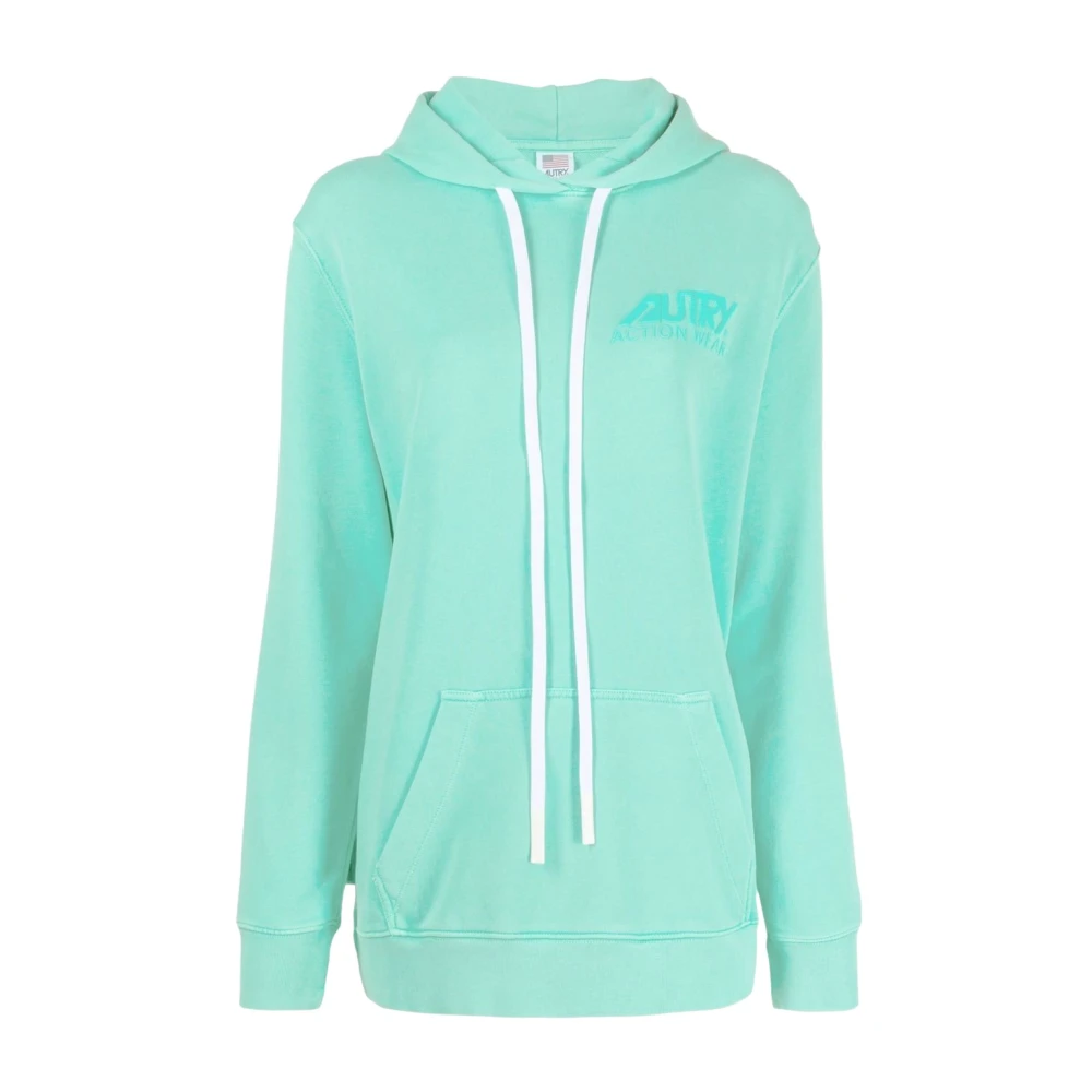 Autry Groene Hooded Sweatshirt met Kleurverloop Green Dames