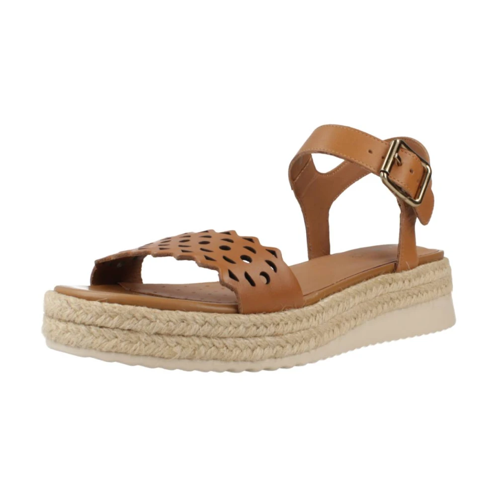 Geox Flat Sandals Brown Dames