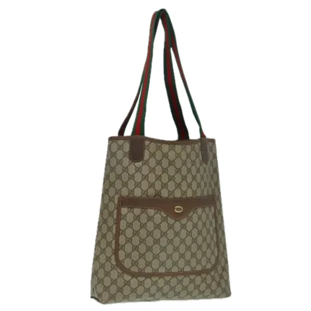 Gucci Vintage Pre-owned Leather gucci-bags Beige Dames