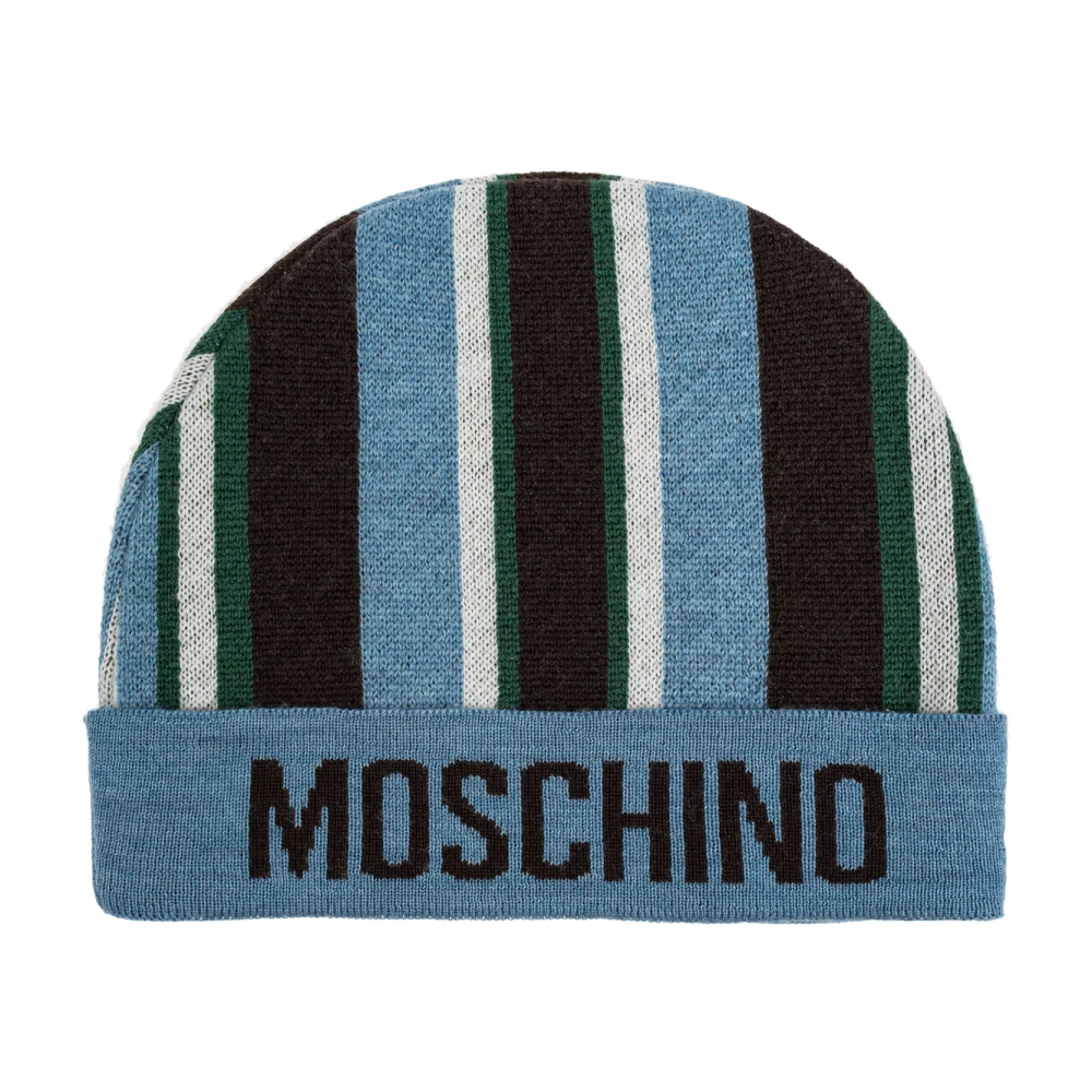 Moschino Hoed met logo Blue Unisex