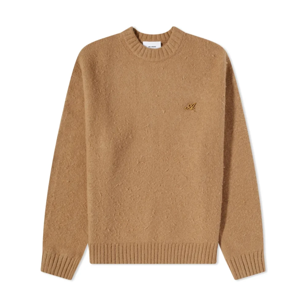 Axel Arigato Men's Beige Luxury Wool Cashmere Jumper Camel - Round-Neck Knitwear - S - Knitwear