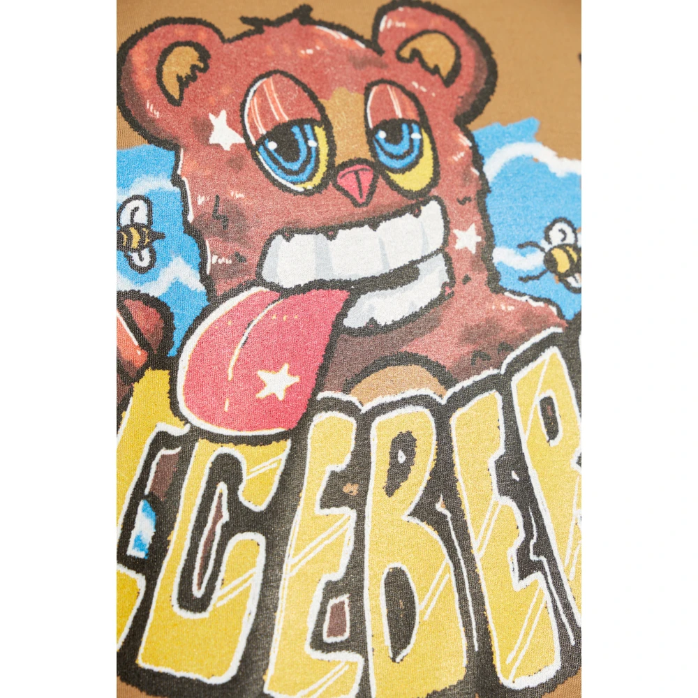 Iceberg T-shirt met print Brown Heren