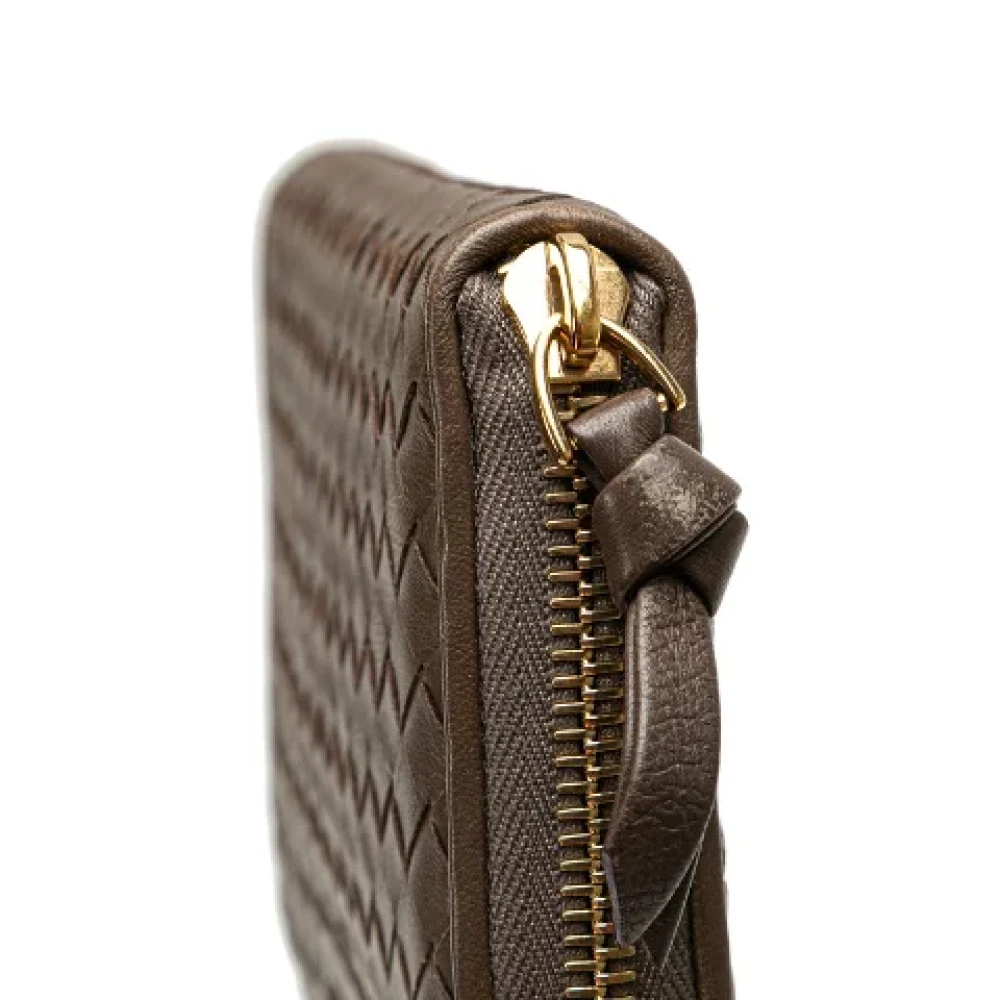 Bottega Veneta Vintage Pre-owned Leather wallets Brown Dames