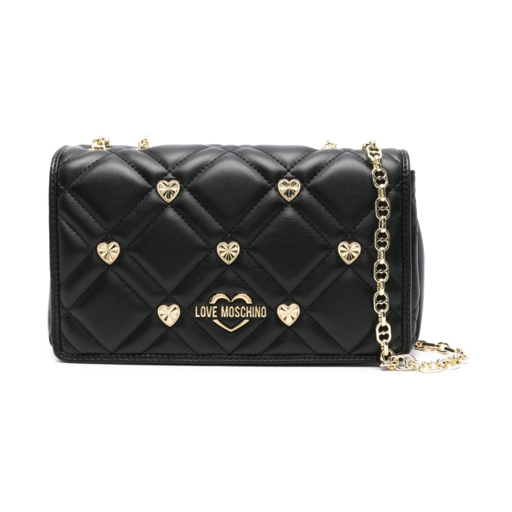 Love Moschino Zwarte Schoudertas Stijlvol en veelzijdig Black Dames