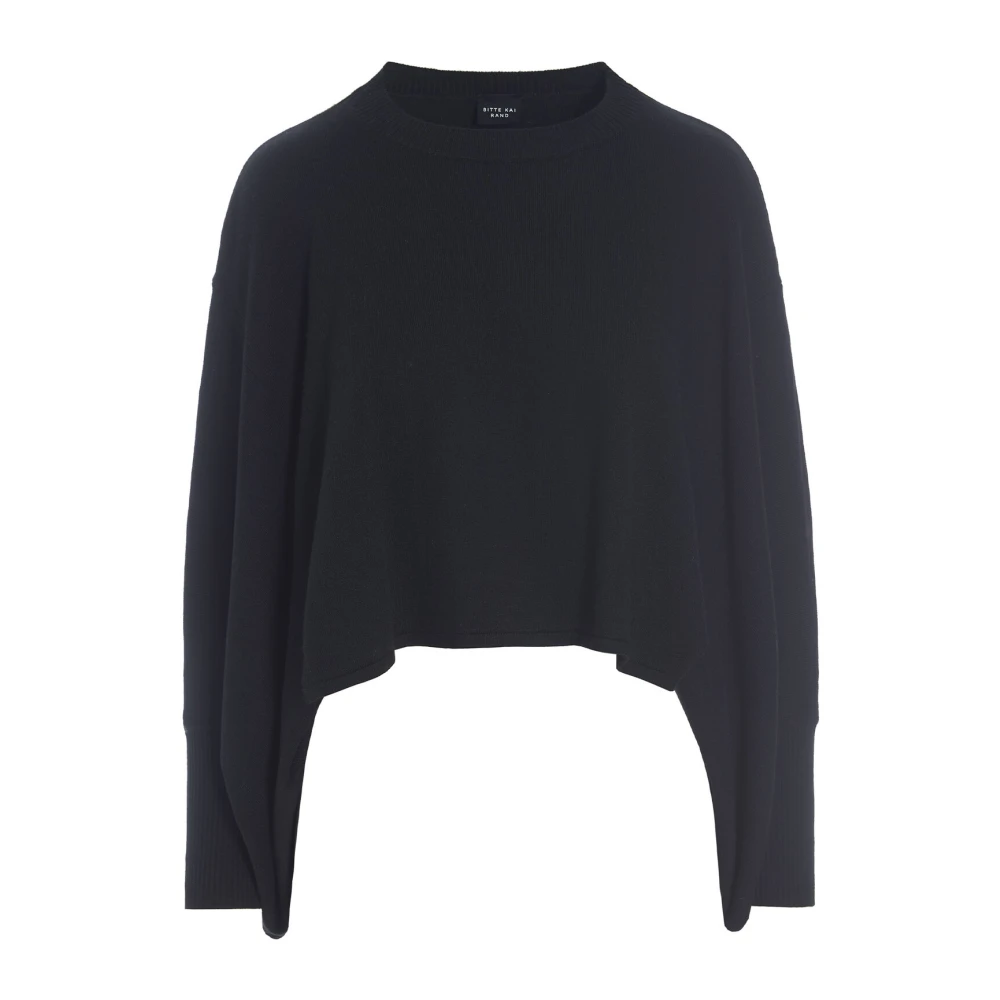 Bitte Kai Rand Kimono Blouse in Zwart Wolmengsel Black Dames
