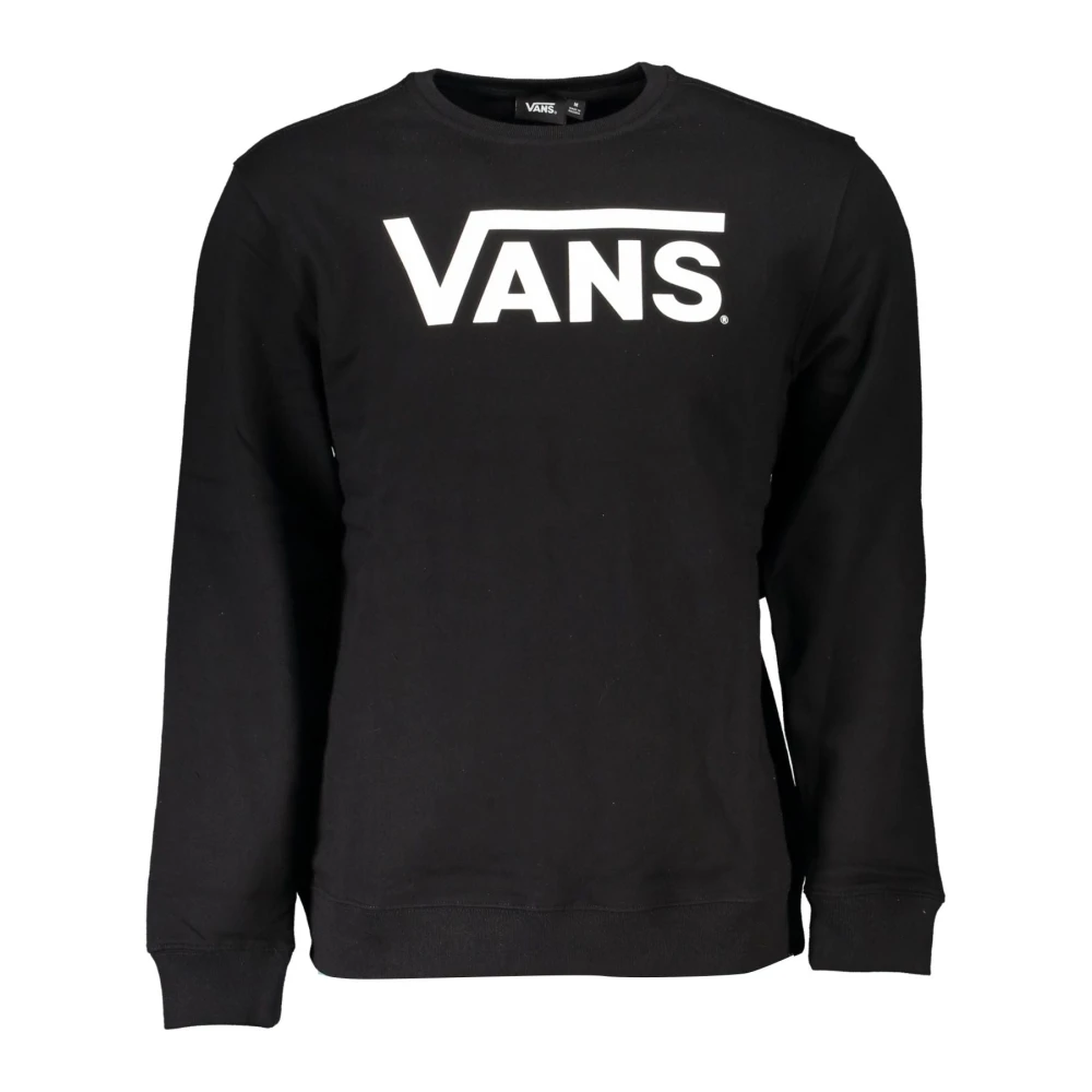 Vans Men's Black Sweatshirt Long Sleeve Print Logo - Sweatshirts - M - Sweatshirts & Hoodies