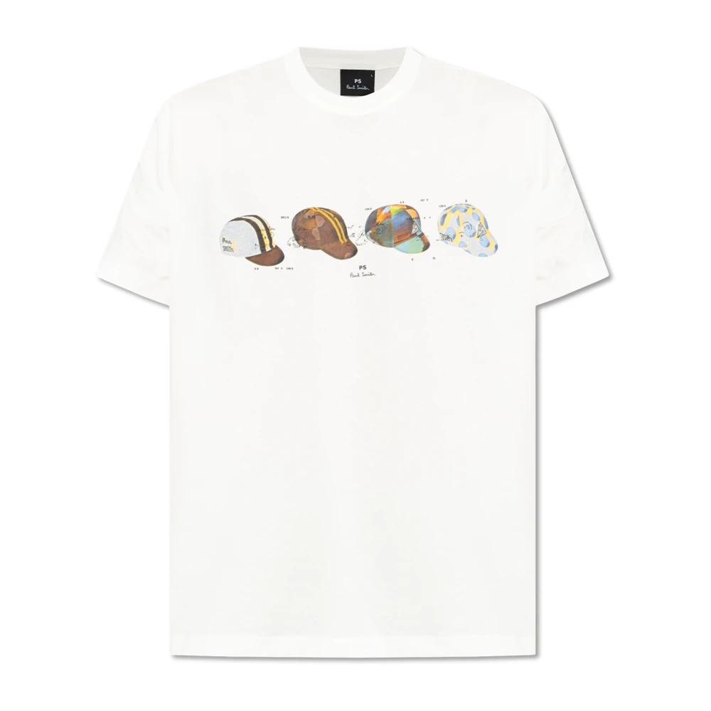 PS By Paul Smith Tryckt T-shirt White, Herr