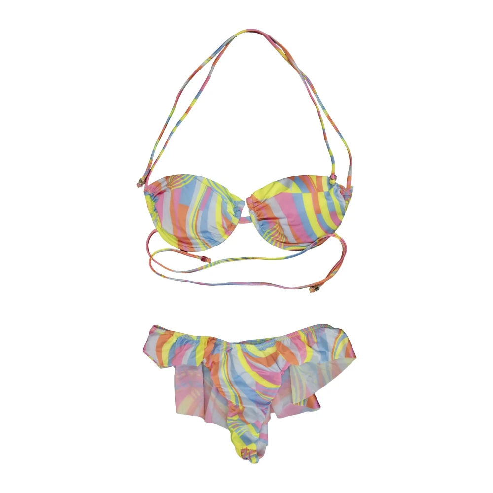F**k Kanten Dames Bikini Set Multicolor Dames