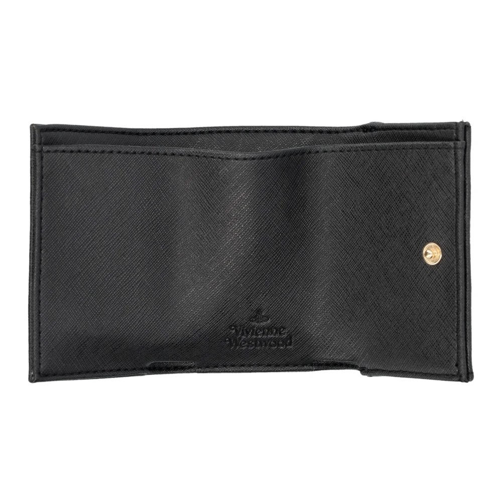 Vivienne Westwood Zwarte 3D Orb Envelop Portemonnee Black Dames