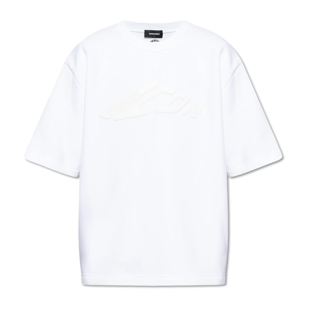 Dsquared2 T-shirt met logo White Heren
