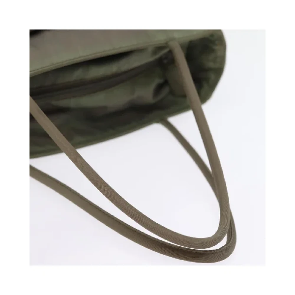 Prada Vintage Pre-owned Nylon handbags Green Dames