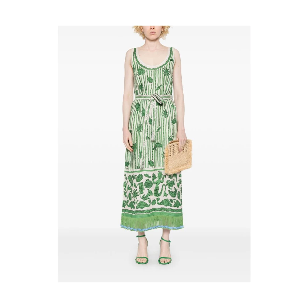 Alemais Groene Geknoopte Jurk Green Dames