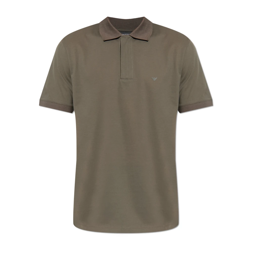 Emporio Armani Homme Vert Tops, Taille: M Polo En Coton
