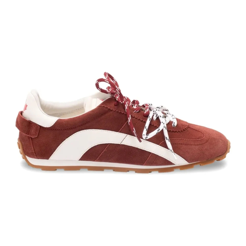 Dsquared2 Men's Red Suede Trainers - Sneakers - 10 Uk - Shoes