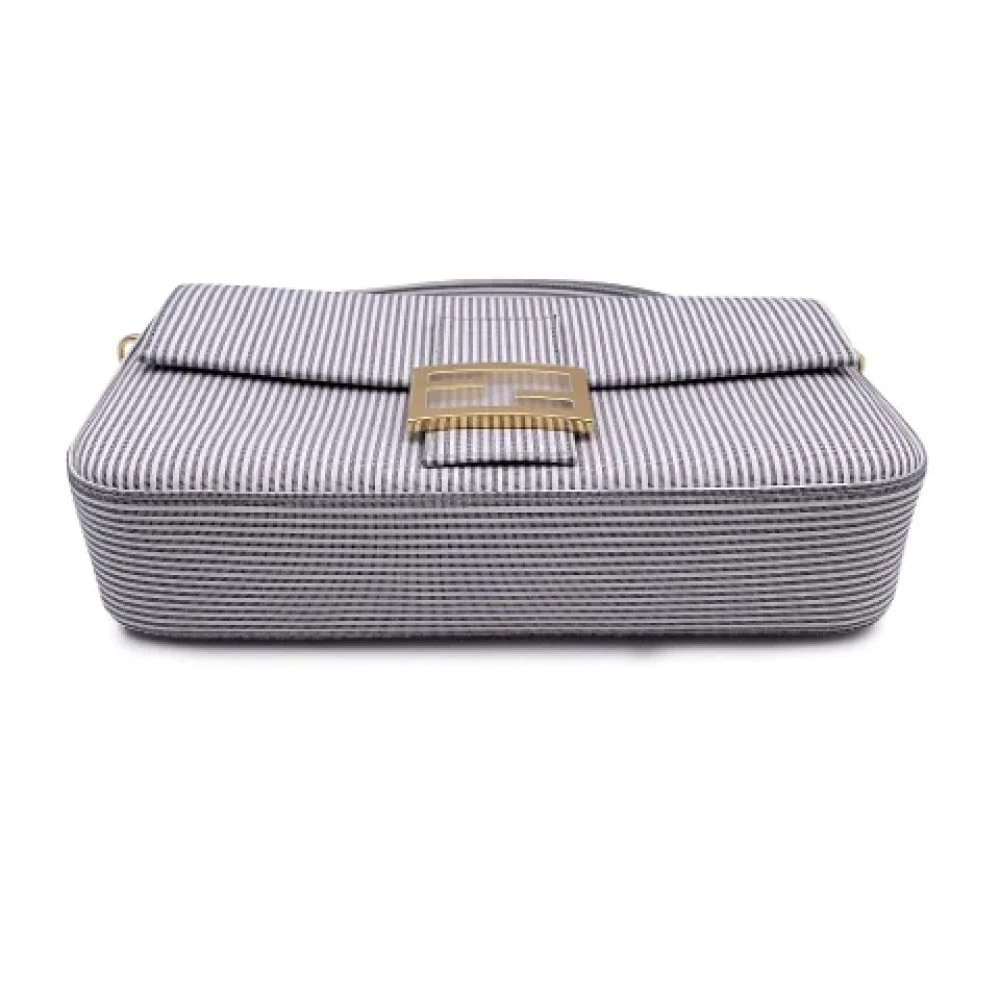 Fendi Vintage Pre-owned Leather fendi-bags Gray Dames