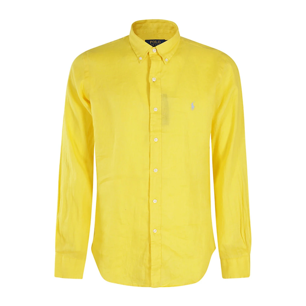 Ralph Lauren Sportieve Longsleeve Yellow Heren