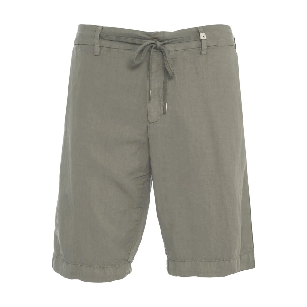 Myths Grijze Bermuda Shorts Elastische Trekkoord Taille Gray Heren
