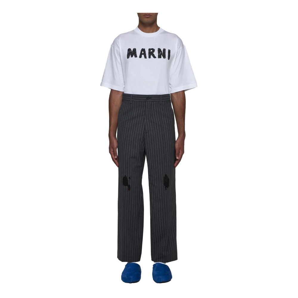 Marni Zwarte Broek voor Vrouwen Black Heren