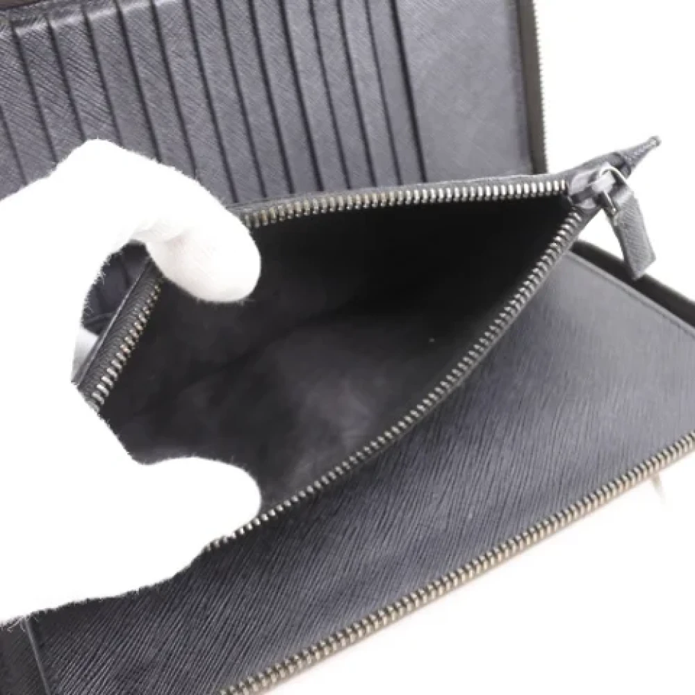 Prada Vintage Pre-owned Leather wallets Brown Dames