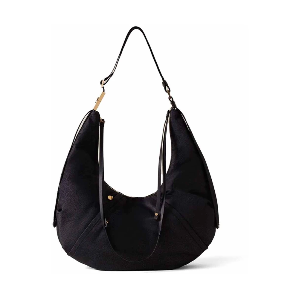 Borbonese Fold Line Zwarte Tassen Black Dames