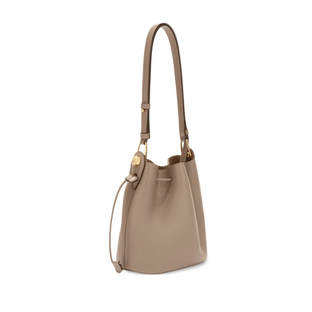 Furla Stijlvolle Trekkoord Schoudertas Gray Dames