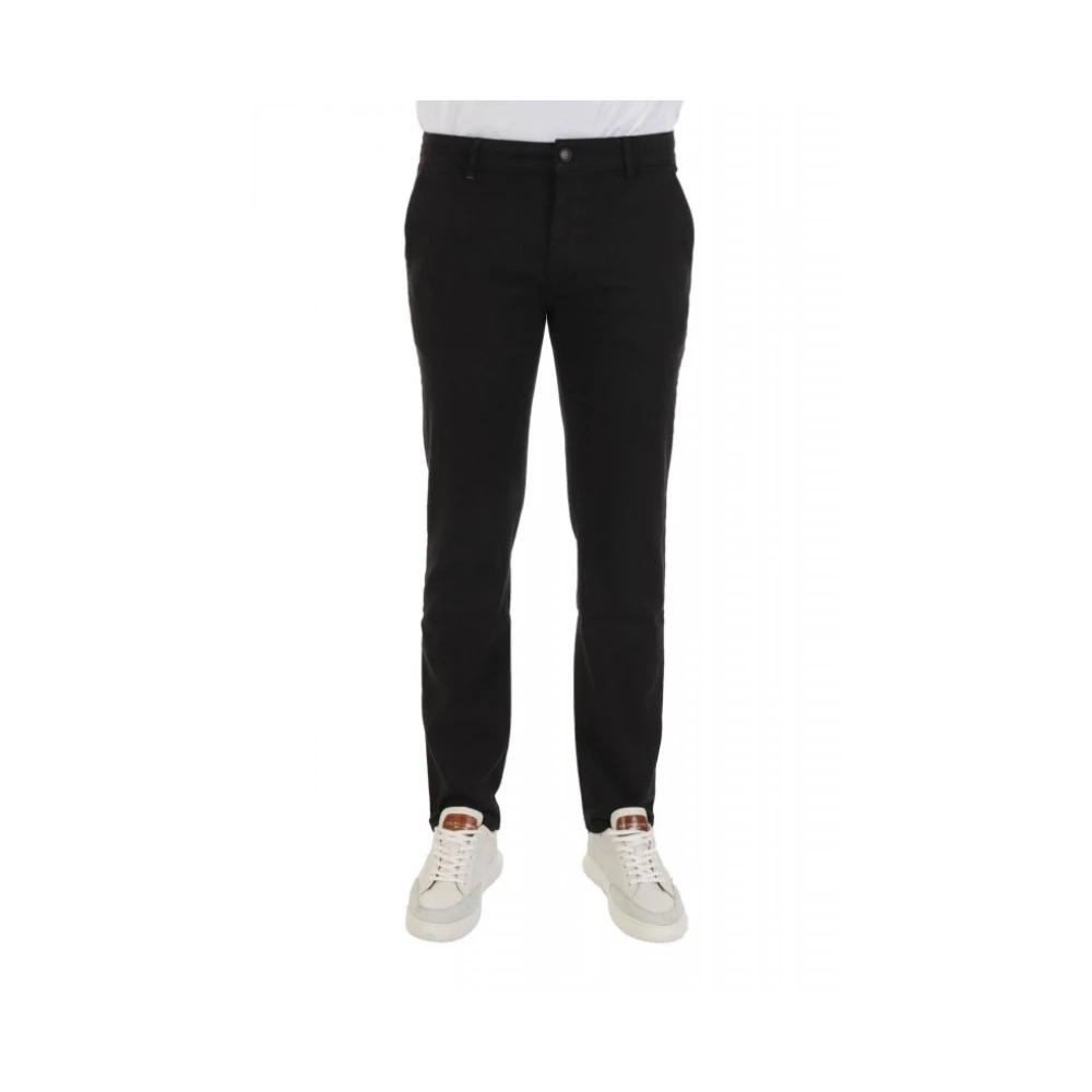 Hugo Homme Noir Pantalons, Taille: W32 Chinos Slim