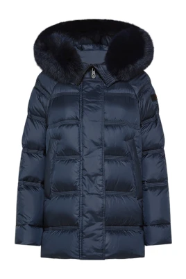 Blå Takan Puffer Jacka