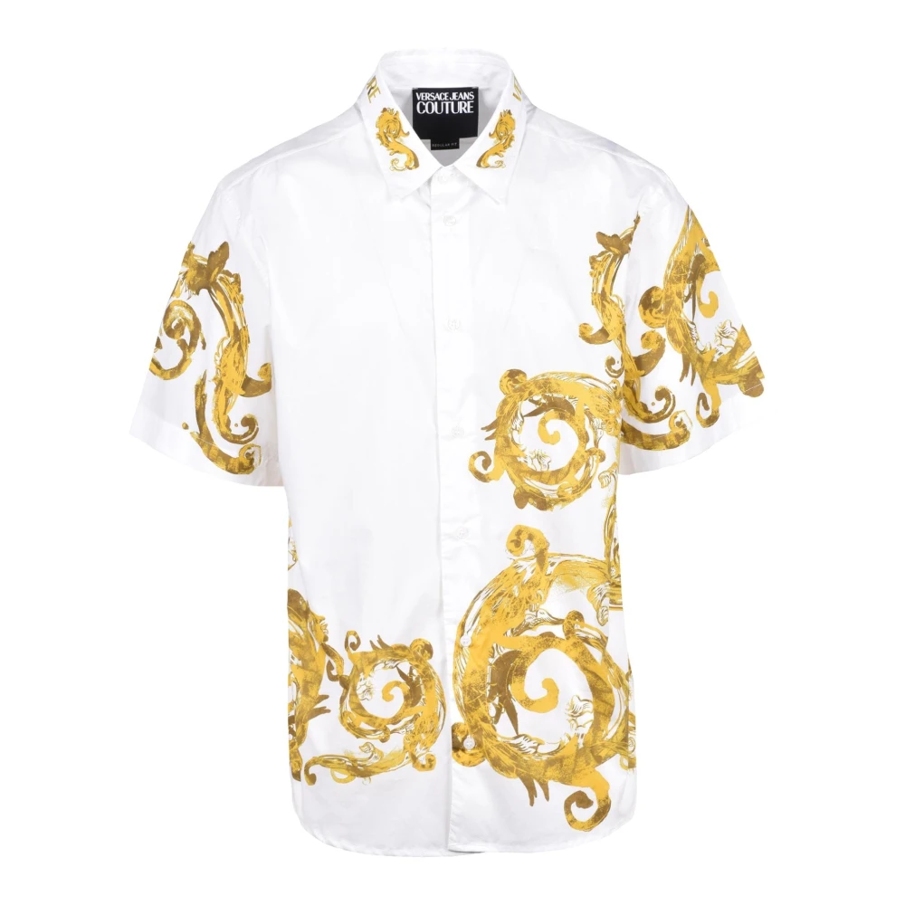 Versace Jeans Couture Katoenen Overhemd White Heren