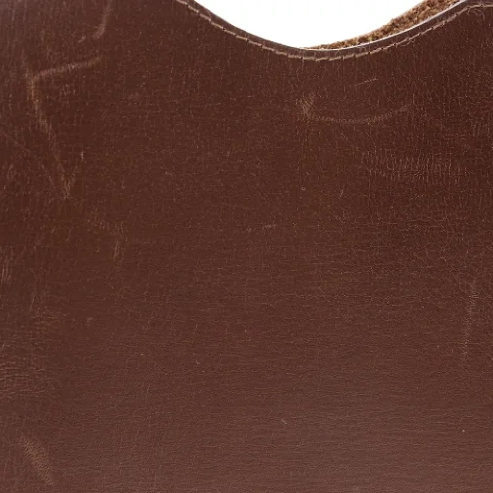 Hermès Vintage Pre-owned Leather crossbody-bags Brown Dames