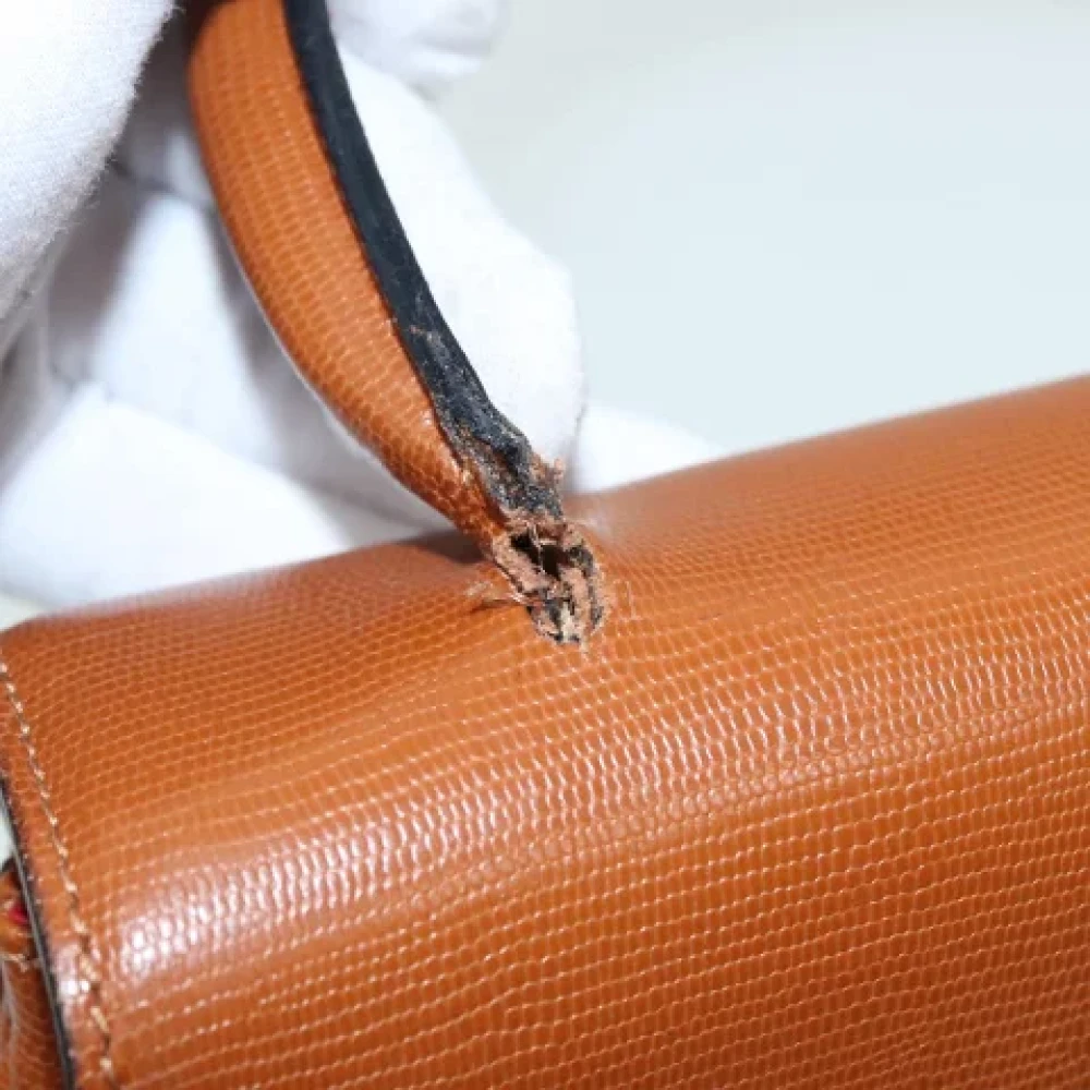 Celine Vintage Pre-owned Leather handbags Brown Dames