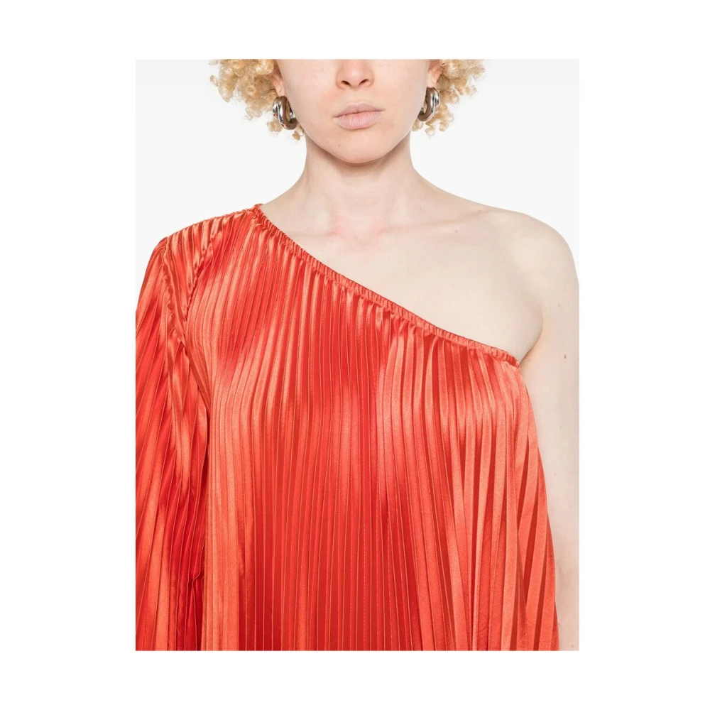 L'idée Wortel Oranje Asymmetrische Hals Jurk Orange Dames