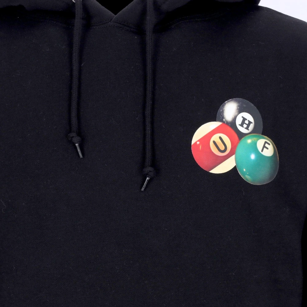 HUF Zwarte hoodie met kangoeroezak Black Heren