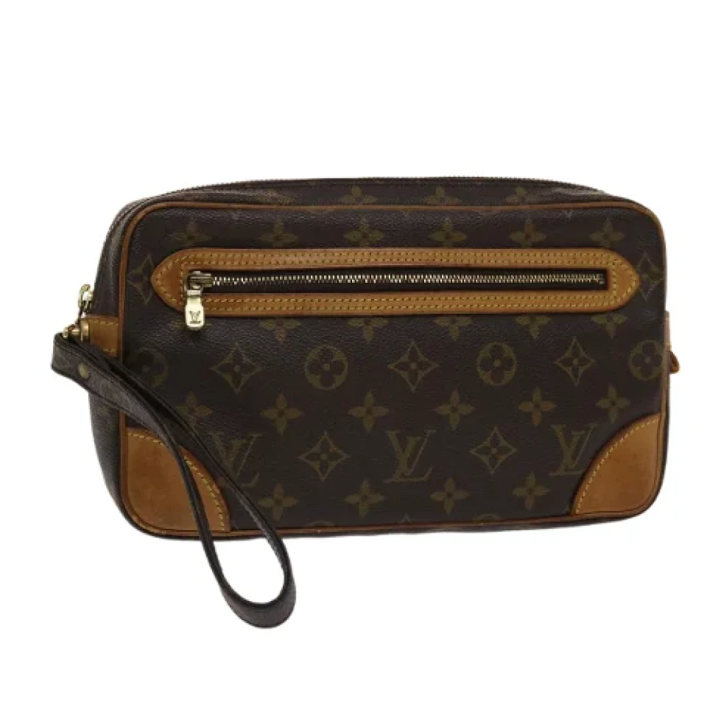 Louis Vuitton Vintage Pre-owned Canvas clutches Brown Dames