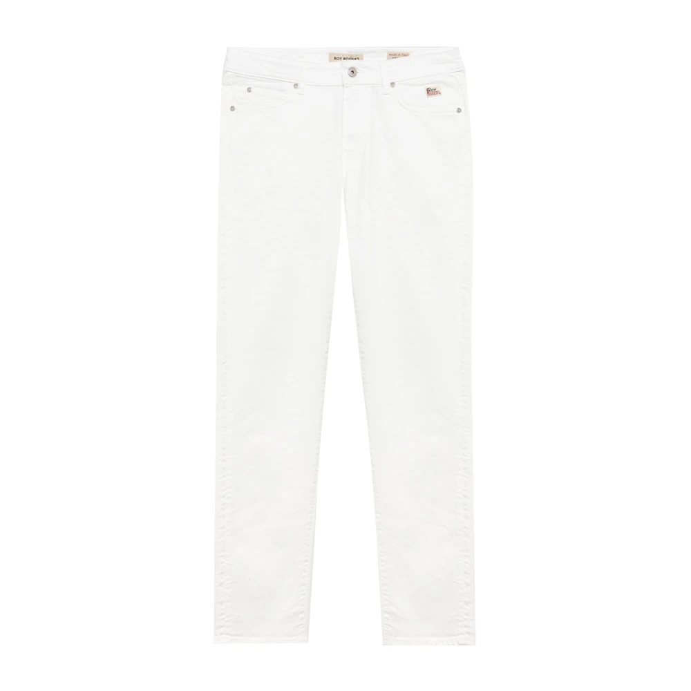 Roy Roger's Men's White Slim Jeans - Straight Fit Jeans - W33 - Jeans