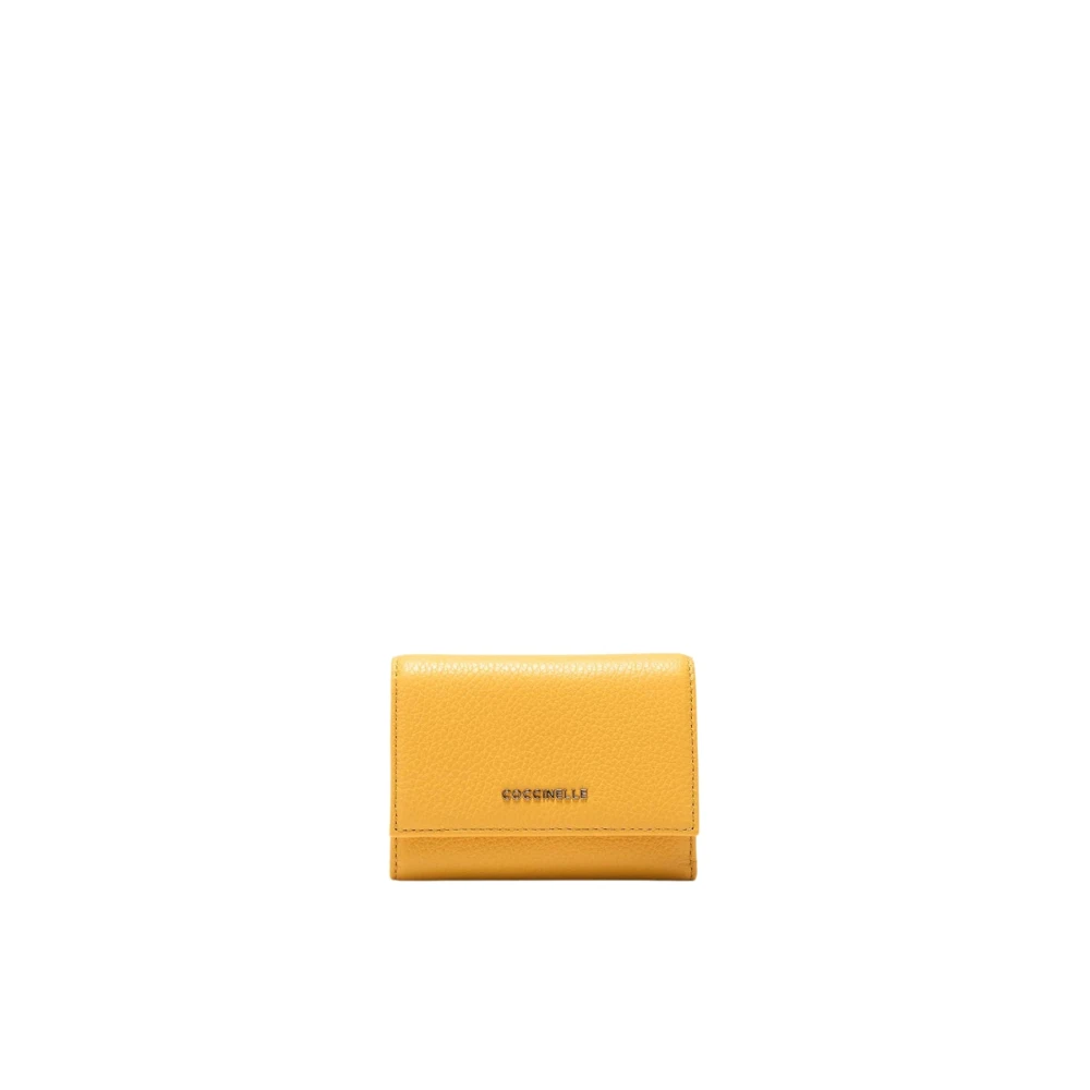 Coccinelle Women's Yellow Wallets & Cardholders, One Size, Metallic Small Wallet