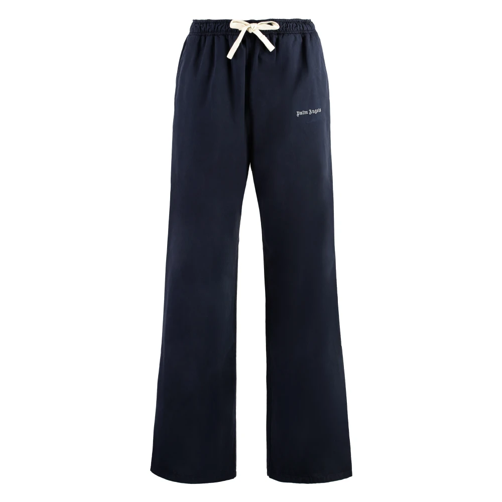 Palm Angels Casual katoenen broek met zakken Blue Heren