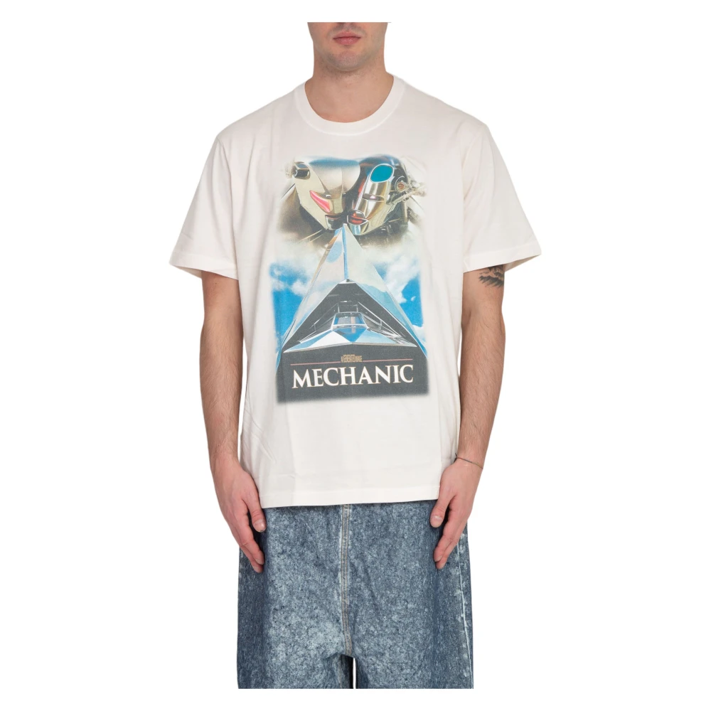 Doublet Android Print Tee in Wit White Heren