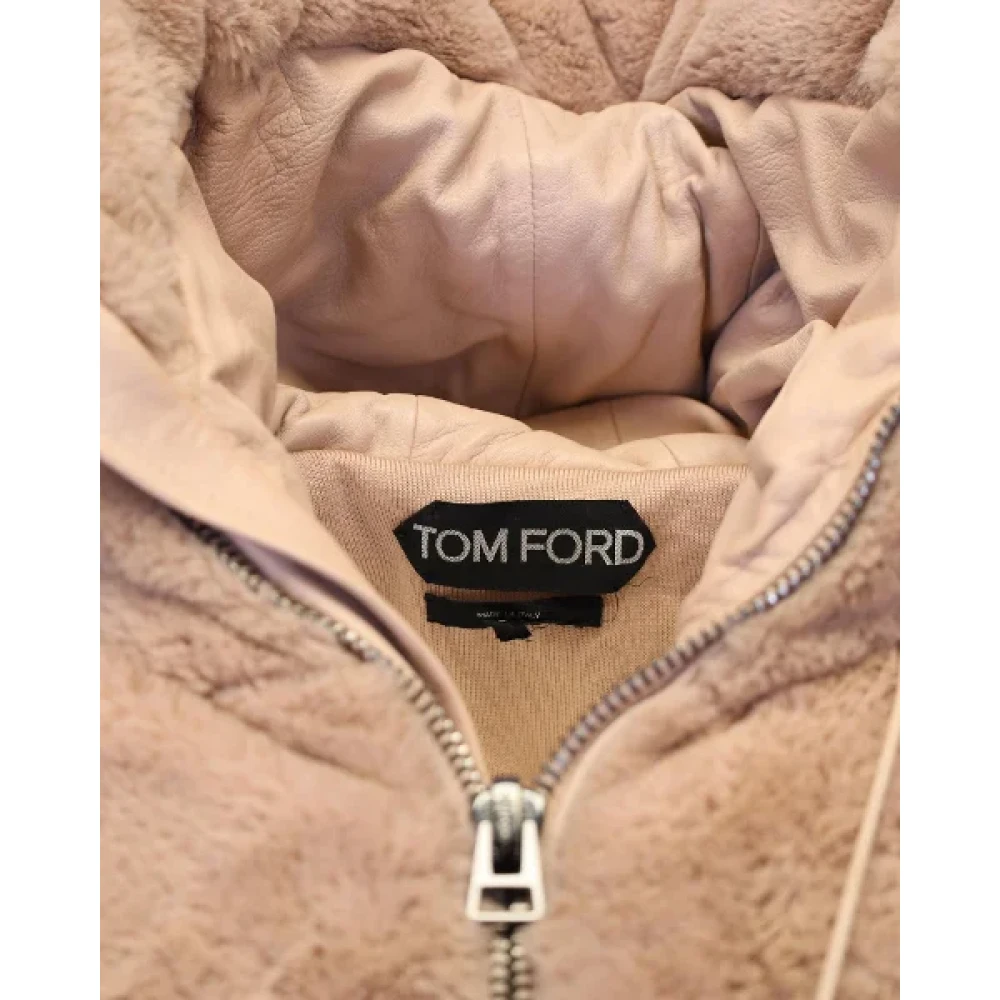 Tom Ford Pre-owned Polyester outerwear Pink Dames