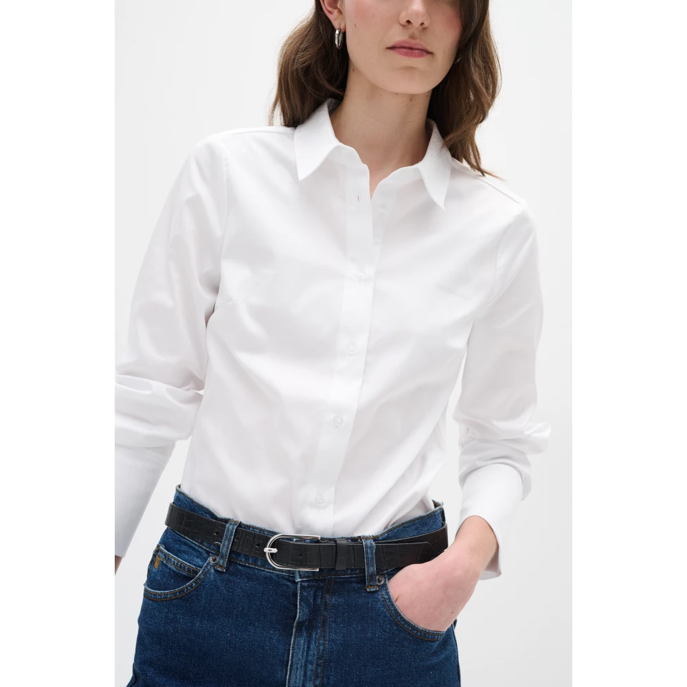 InWear Witte Stretch Shirt Cally IW White Dames