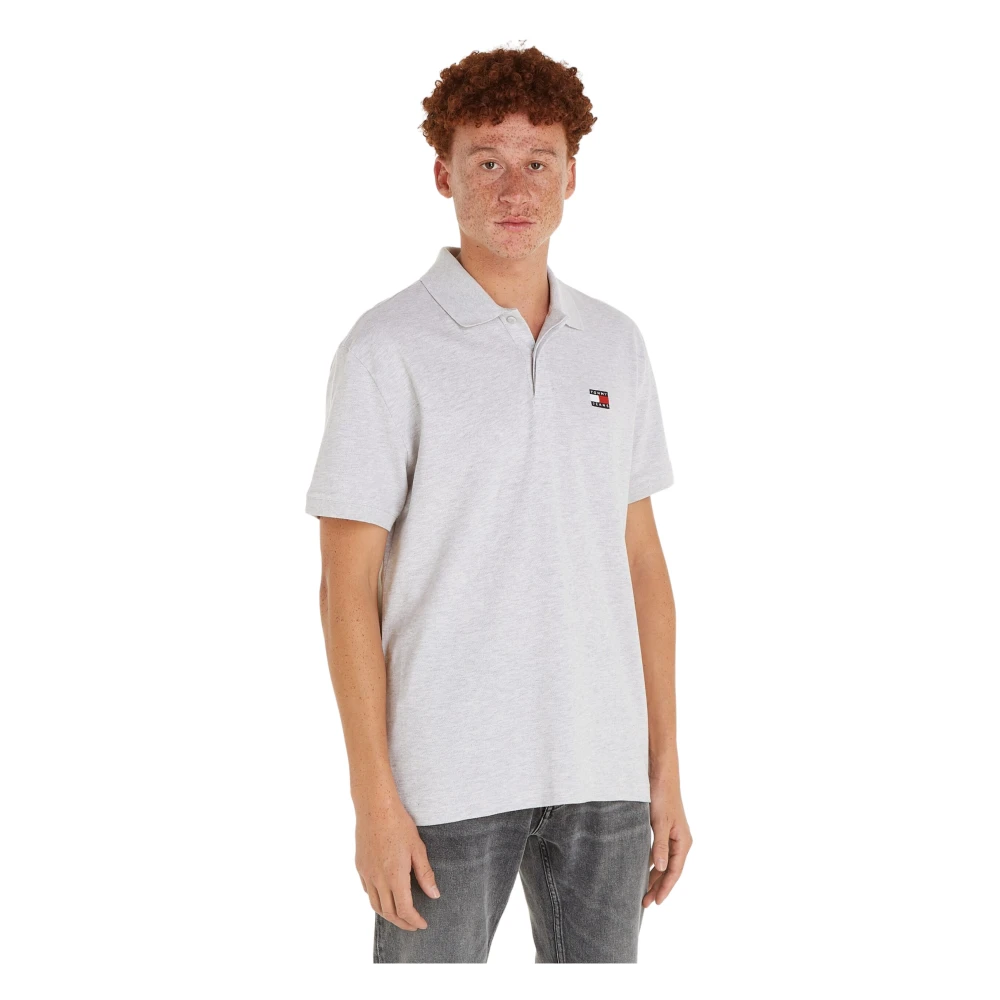 Tommy Jeans SilverGrey Polo White Heren