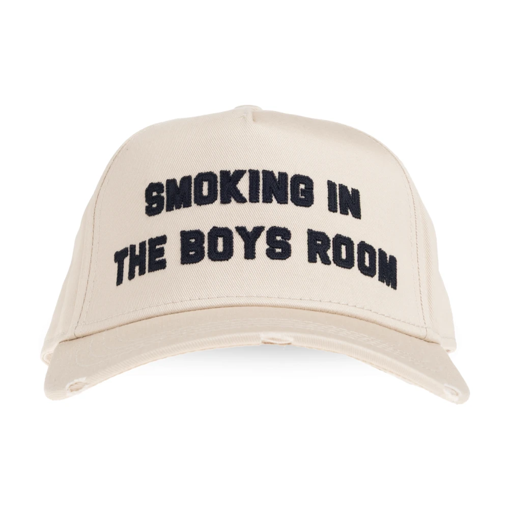 Dsquared2 Mannelijk Beige Accessoires Heren, One Size, Katoen, Baseballpet