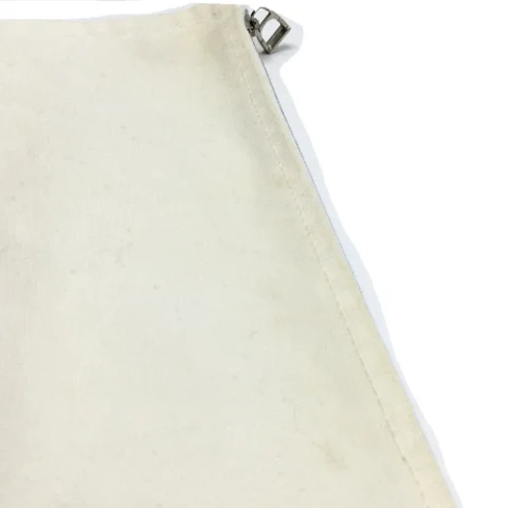 Hermès Vintage Pre-owned Cotton pouches White Dames