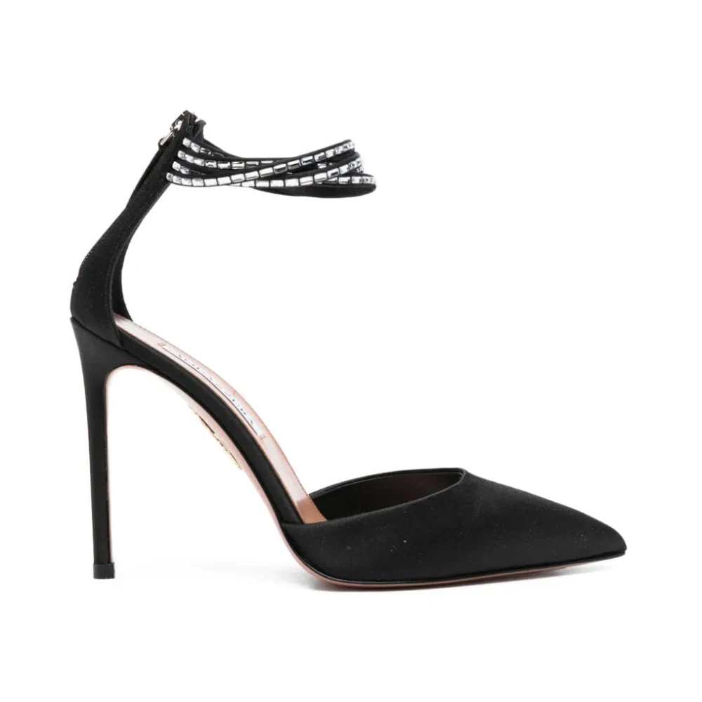 Aquazzura Women's Black Luce Pump 105 - Pumps - 3 Uk - Shoes