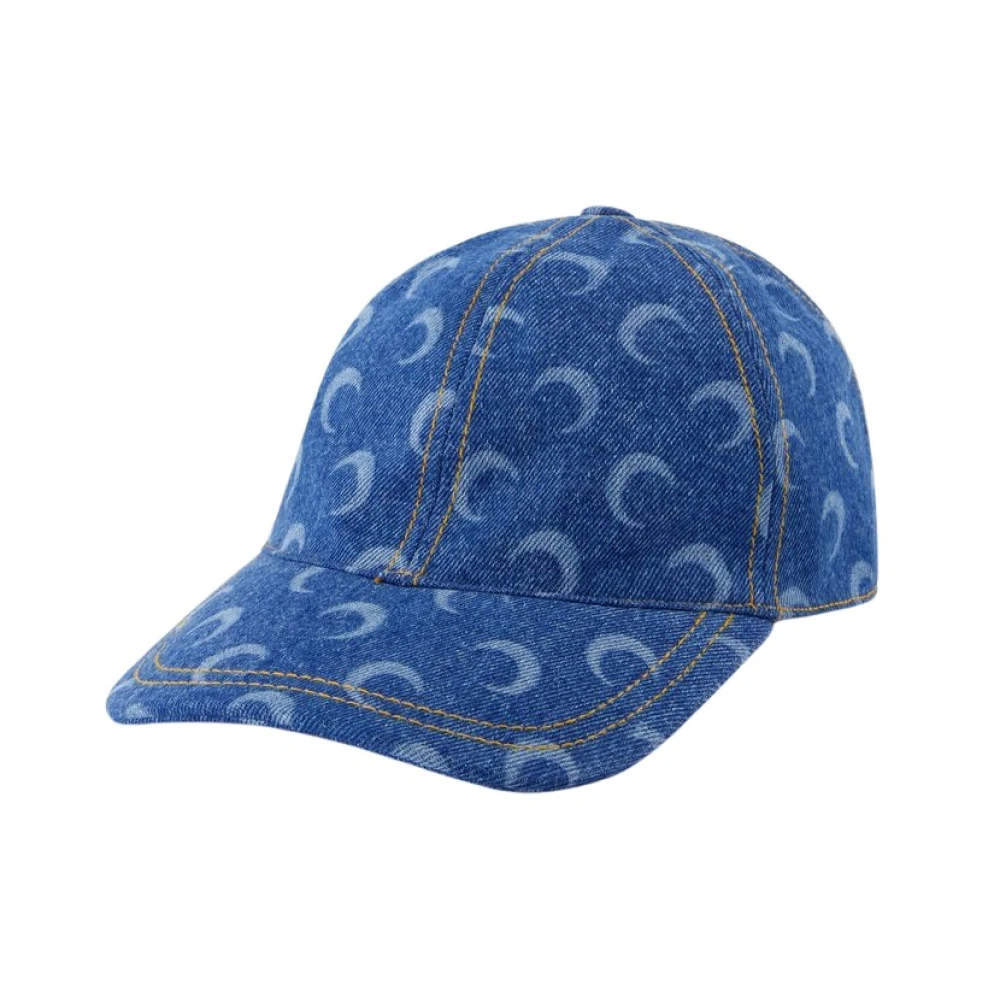 Marine Serre Blauwe Moon Laser Cap Katoen Blue Dames