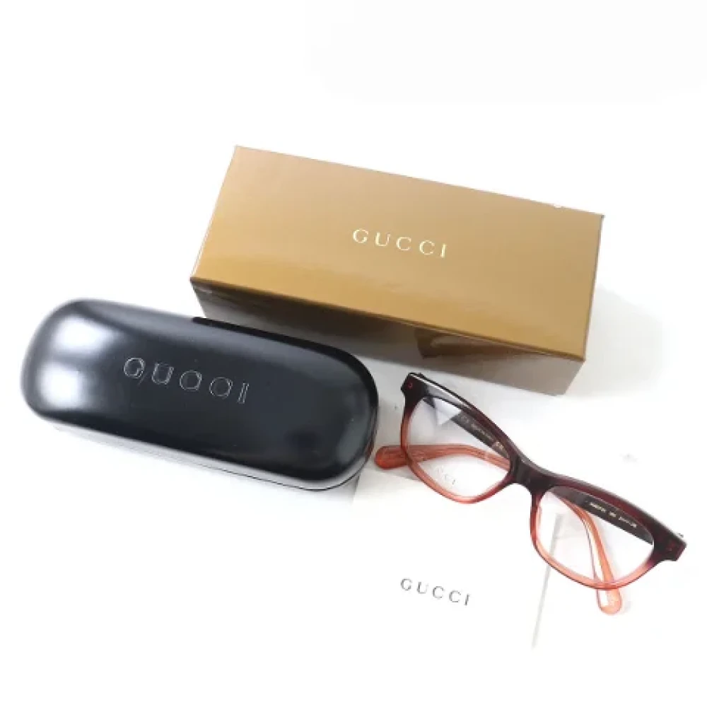 Gucci Vintage Pre-owned Fabric sunglasses Brown Dames