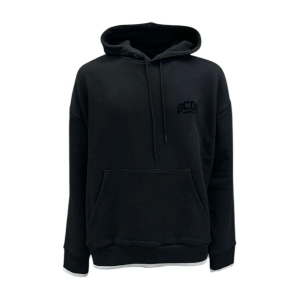 Gcds Black Hoodie - Male - Hoodies - M - Sweatshirts & Hoodies